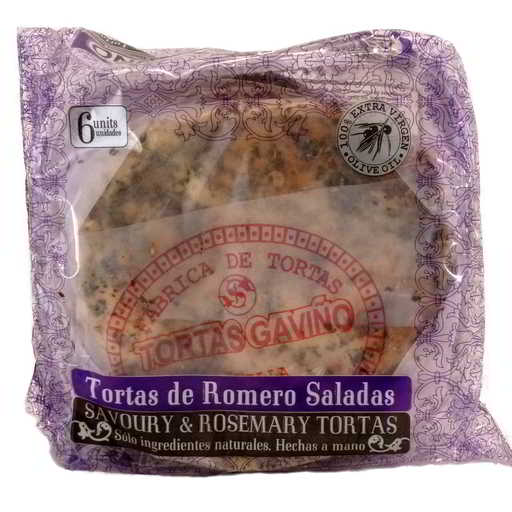 Gavinos Tortas de Romero 180g